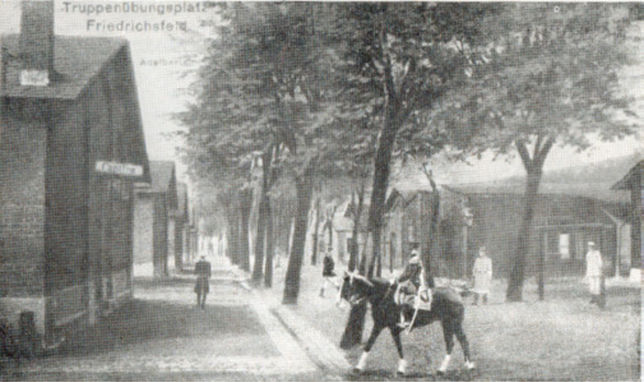 Bild vom Barackenlager um die Jahrh.-Wende