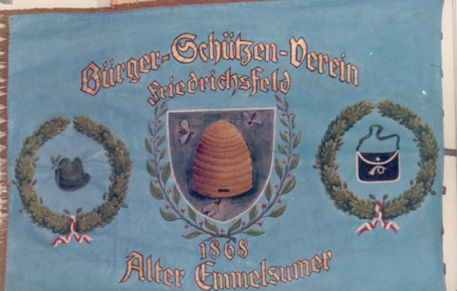 Flagge mit Bienenkorb