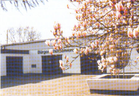 Bild vom der Schützenhalle von außen